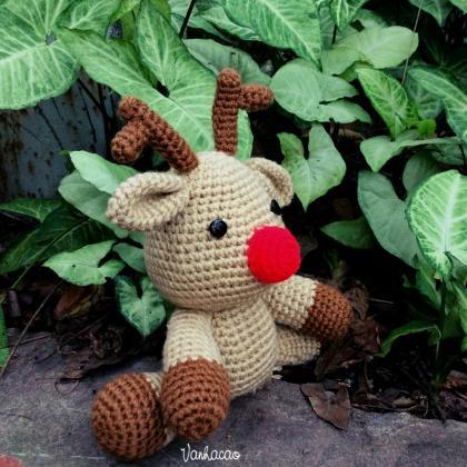 Rudolf The Reindeer - Finished Handmade Amigurumi Crochet ...