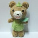 Green Leaf Teddy Bear - Fi..