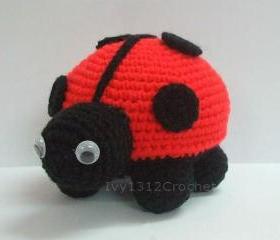 Lady Bug - Finished Handmade Amigurumi crochet doll Home decor birthday gift Baby shower toy
