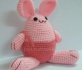 Easter Bunny - Finished Handmade Amigurumi crochet doll Home decor birthday gift Baby shower toy