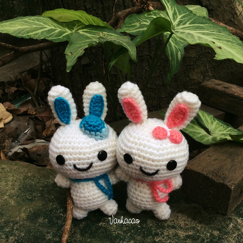 Bunny Couple - Handmade Handcrafted Crocheted Amigurumi ...